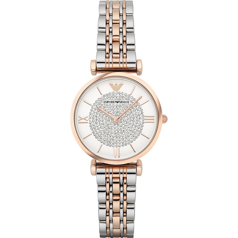Emporio Armani Women&rsquo;s Retro Two-Tone Stainless Steel Quartz Watch AR1926