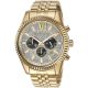 Men&rsquo;s Gold-Tone Lexington Chronograph Watch MK8494